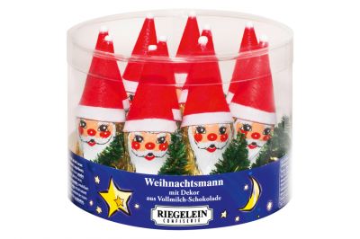 Riegelein Weihnachtsmann mit Mtze (10x14g)