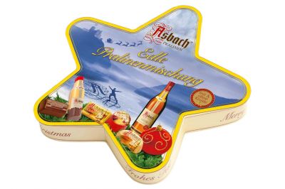 Asbach Pralinen Edle Pralinenmischung Weihnachtsstern (155g)