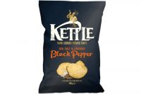 Kettle Chips Sea Salt & crushed Black Pepper (130g)